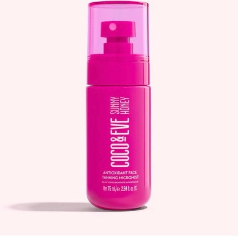 Coco & Eve Sunny Honey Antioxidant Face Tanning MicroMist – Pink